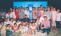 Village group at Ella's Well